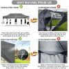 10x20 Pop Up Canopy With 6 Sidewall 10x10 Canopy Tent Camping Gazebo Parasol Canopies for Outdoor Furniture Garden Terrace Tents
